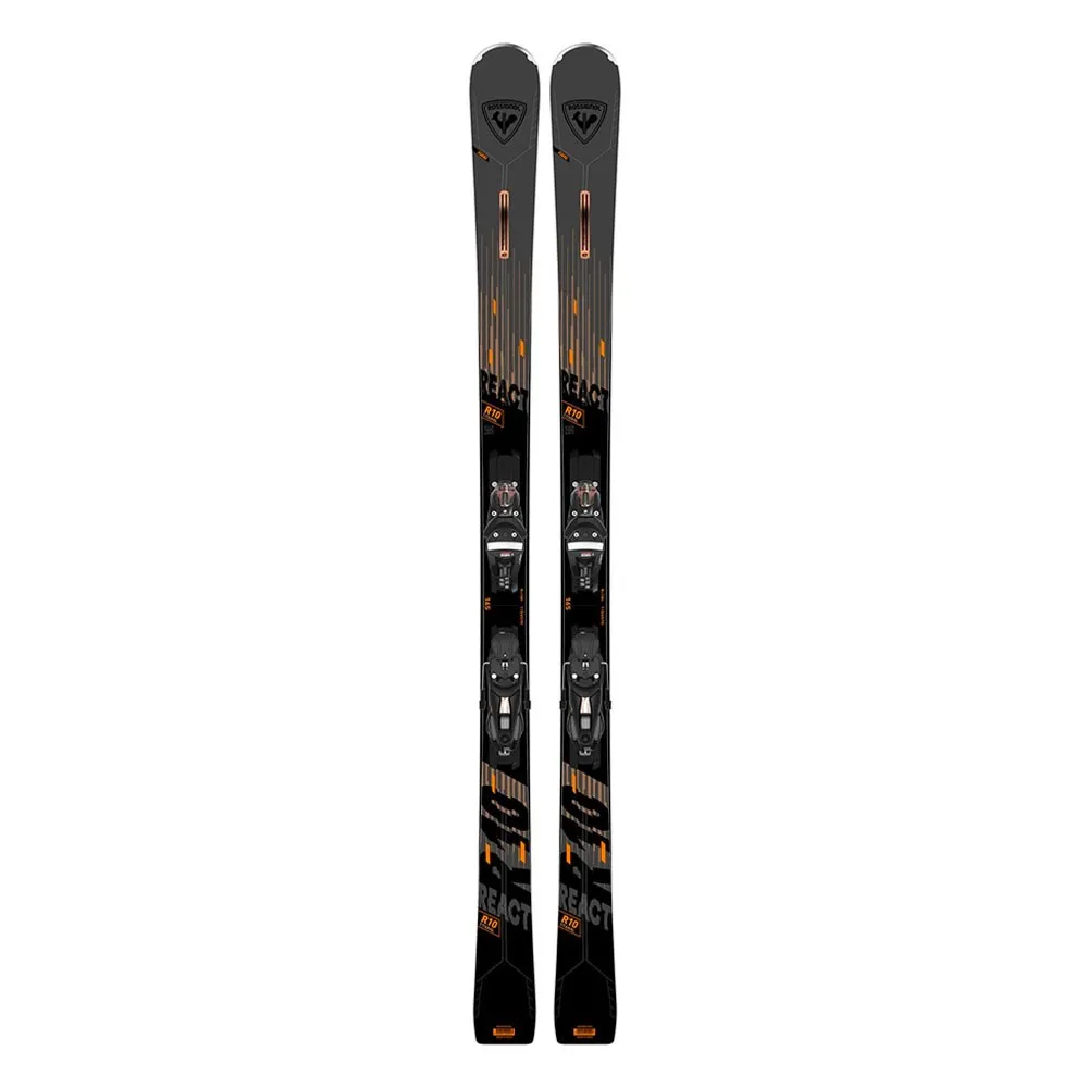 Rossignol React 10 Ti con attacco Nx12 Konect Gw Nero - Sci Alpino Uomo