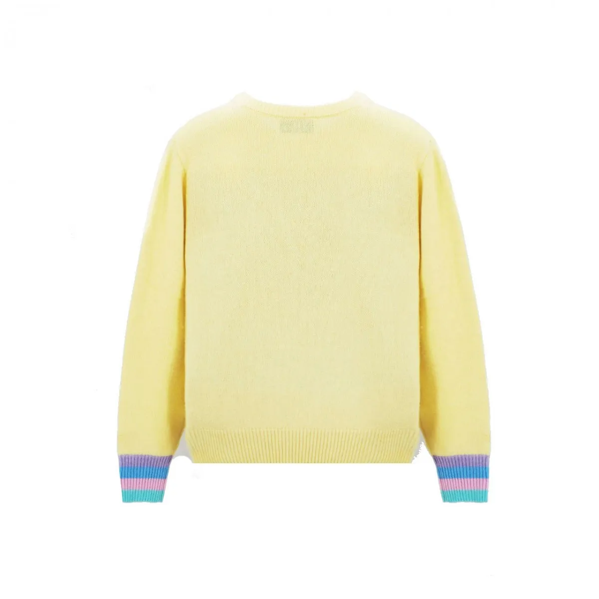 Round Neck Sweater Champagne & Montagne, Giallo