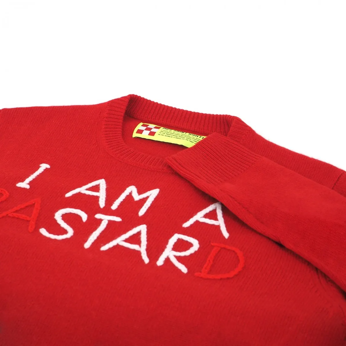 Round Neck Sweater I Am A Star, Rosso