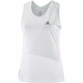 Salomon Sense Tank White - Canotta Running Donna