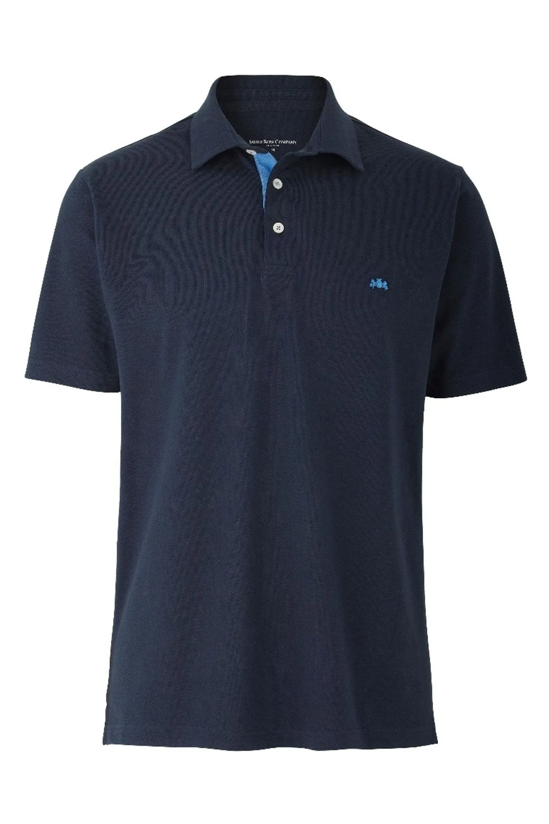 Savile - Row Co - Polo classica blu navy