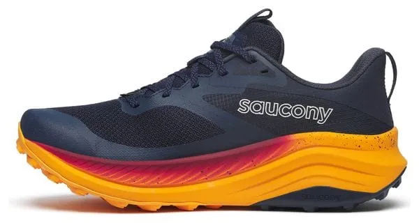 Scarpe da trail running Saucony Xodus Ultra 3 Blu Arancione