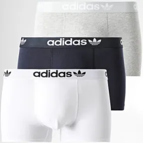 Set di 3 boxer 4A1M56 Bianco Navy Grigio Heather