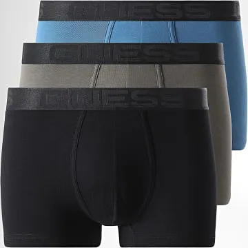 Set di 3 boxer U4YG03-K6YW0 Blu Grigio Nero