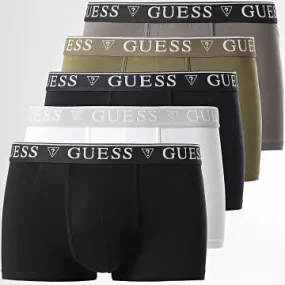 Set di 5 boxer U4RG16-K6YW1 Nero Bianco Grigio Verde Khaki Blu Navy