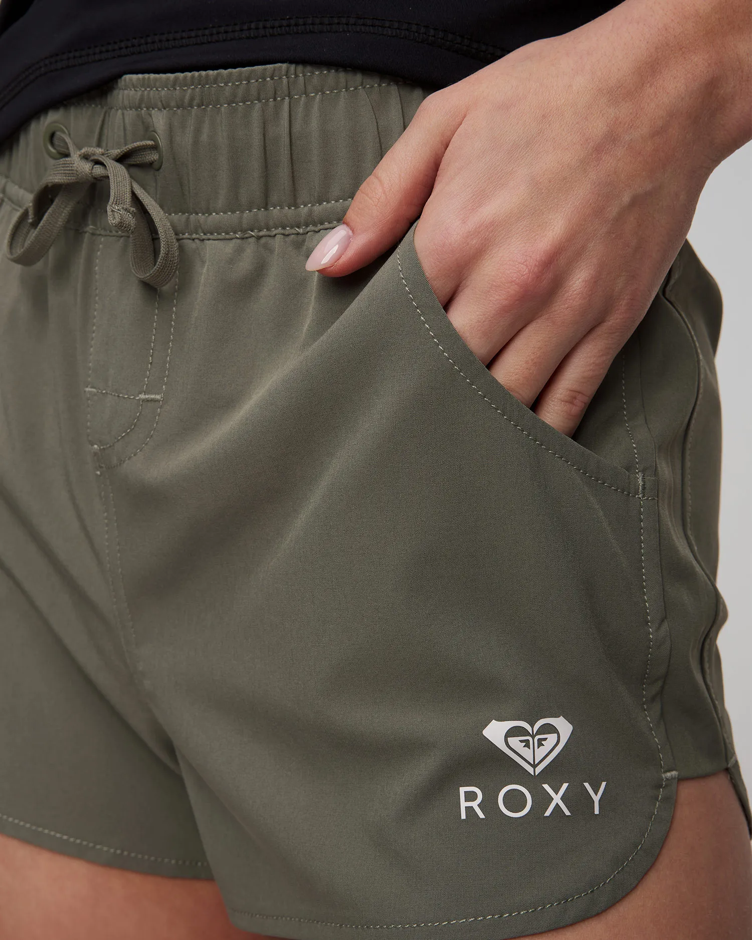 Shorts da bagno cachi da donna Roxy Wave 2 ERJBS03165-gzc0