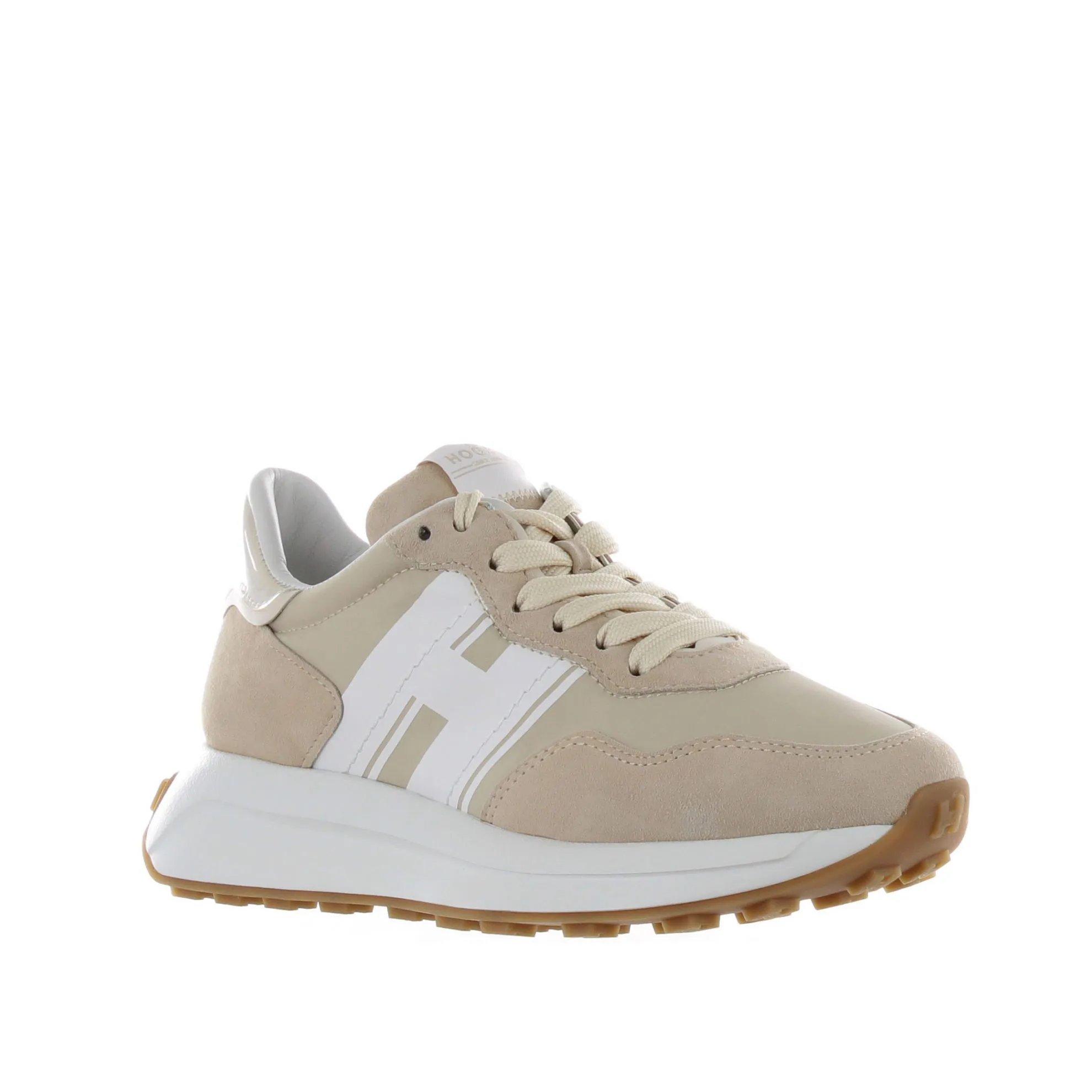 Sneaker h641 in camoscio e tessuto tecnico