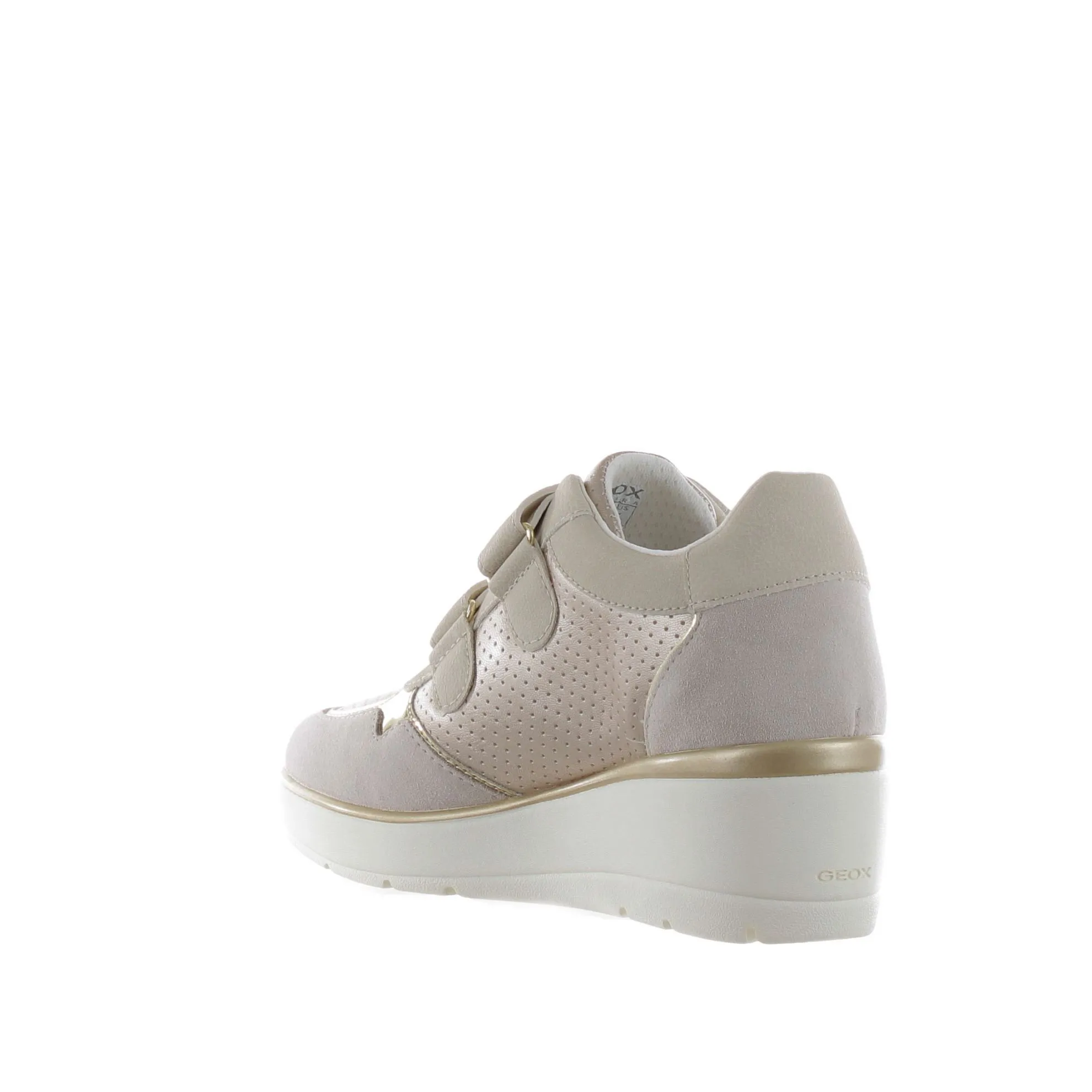 Sneaker ilde in camoscio e pelle metal