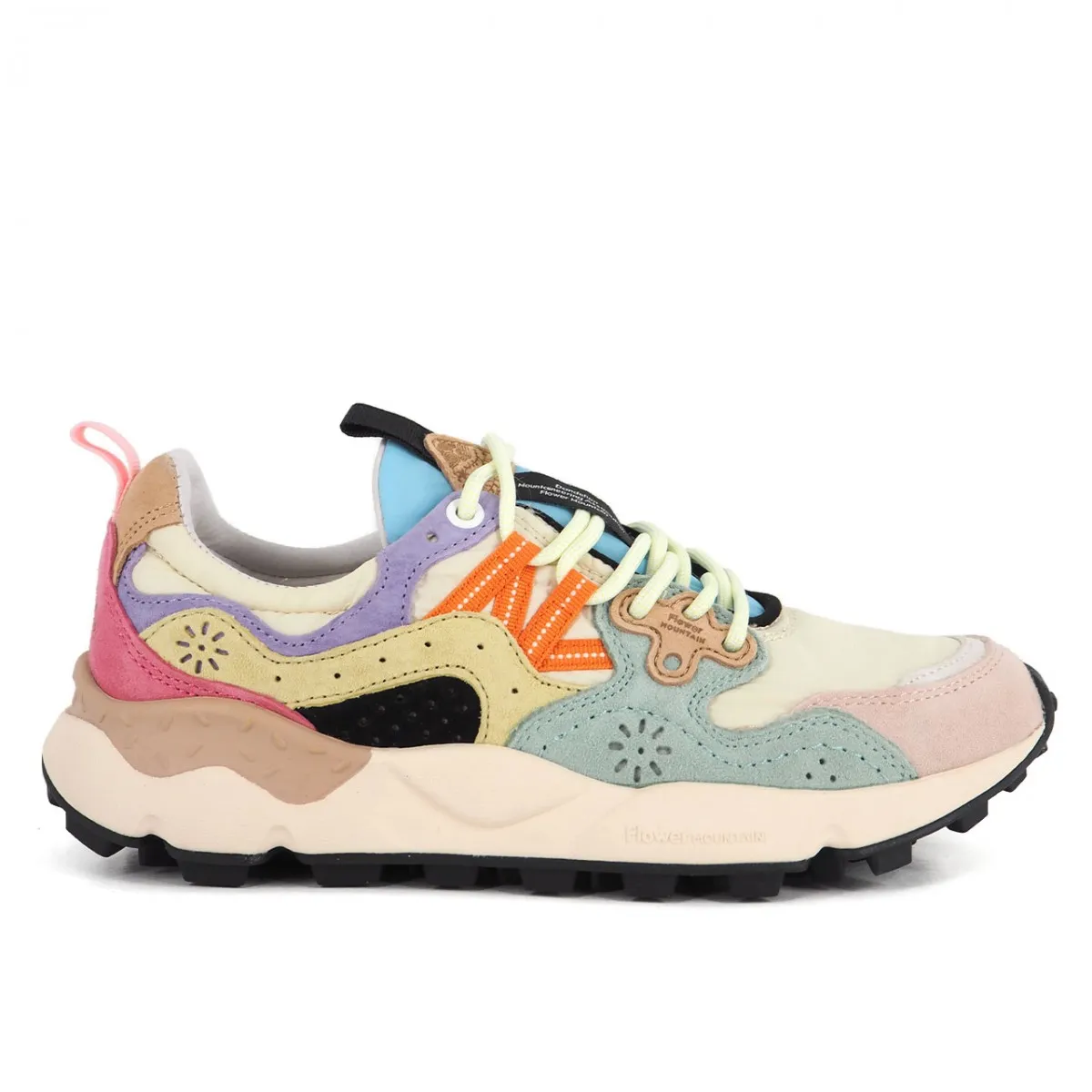 Sneaker Yamano 3 Pink Beige Green