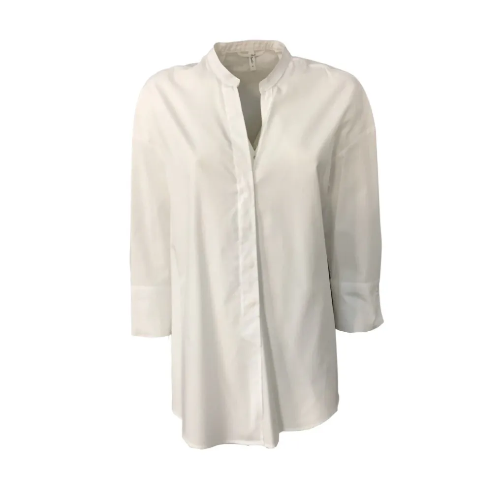 SOPHIE camicia donna bianca mod OPPI 100% cotone MADE IN ITALY