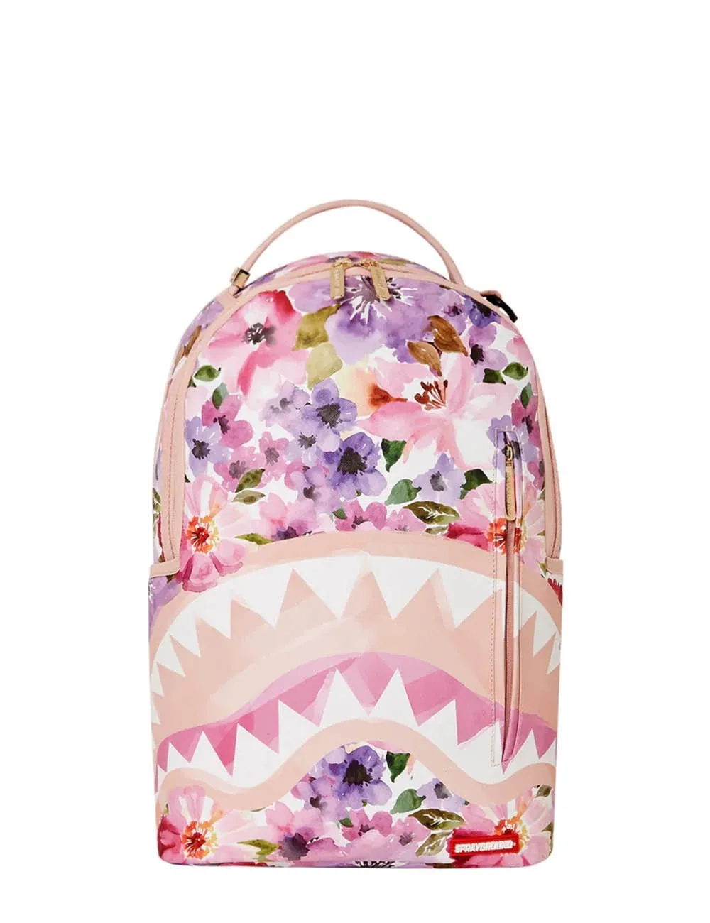 Sprayground     Zaino Painted Floral Shark Backpack Rosa