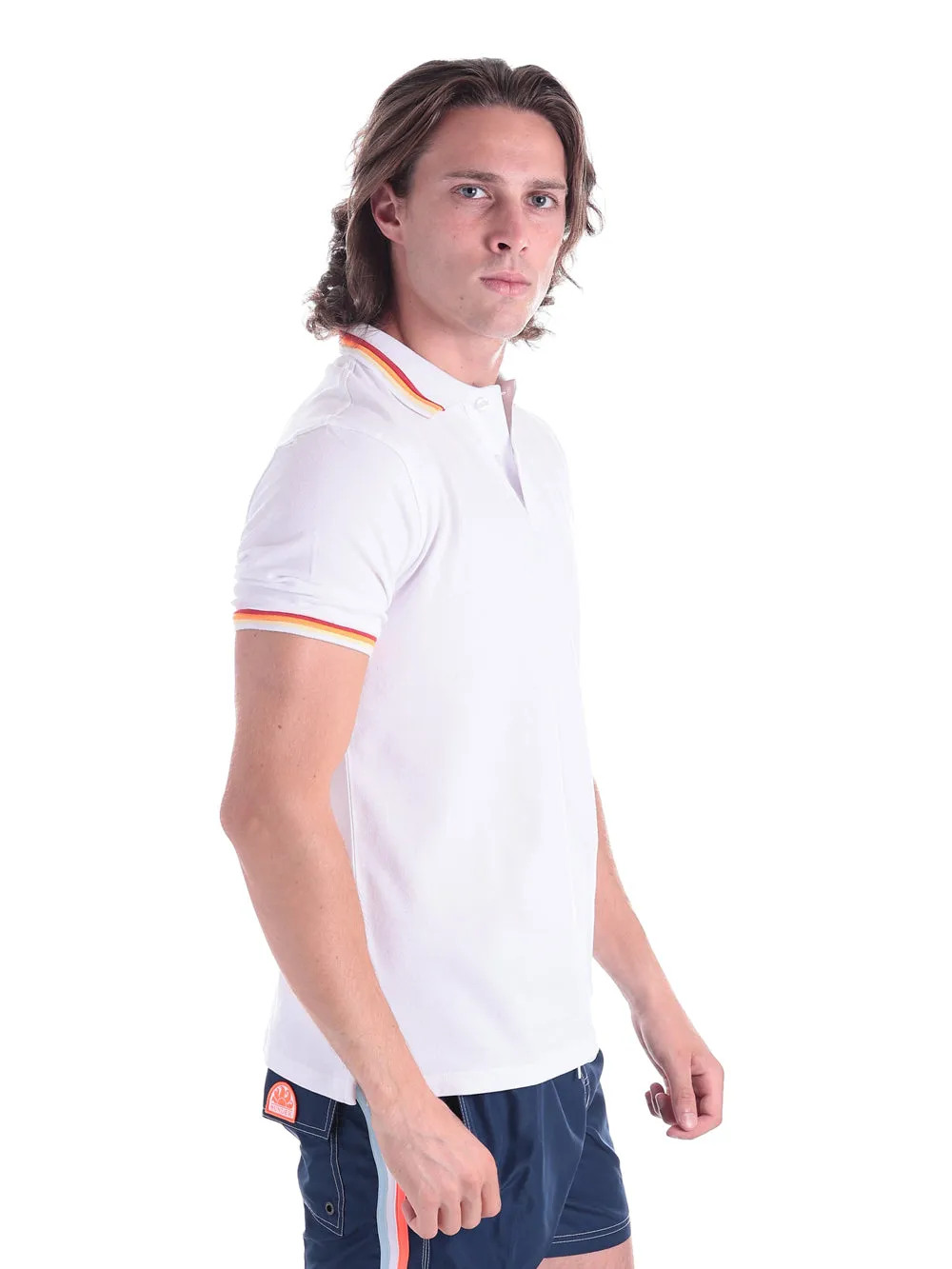 Suns Uomo Polo PLS01018UWHITE Bianco