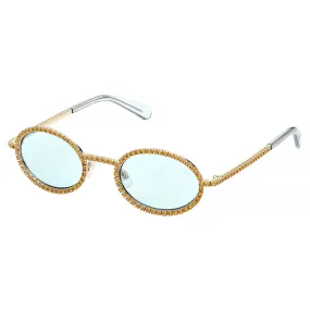 Swarovski - Occhiali da Sole Swarovski - MIL002 - Oro Verde - Occhiali da Sole - Swarovski Eyewear