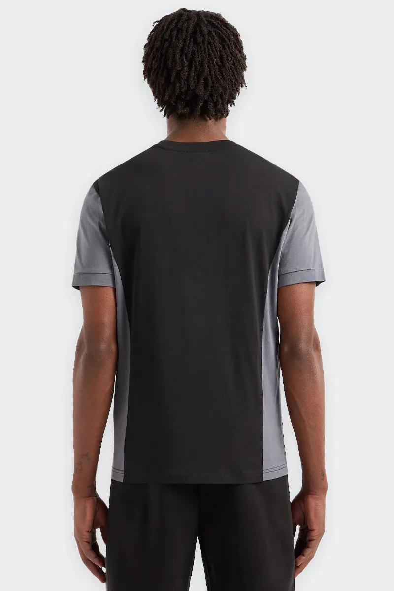 T-SHIRT ATHLETIC COLOUR BLOCK NERA