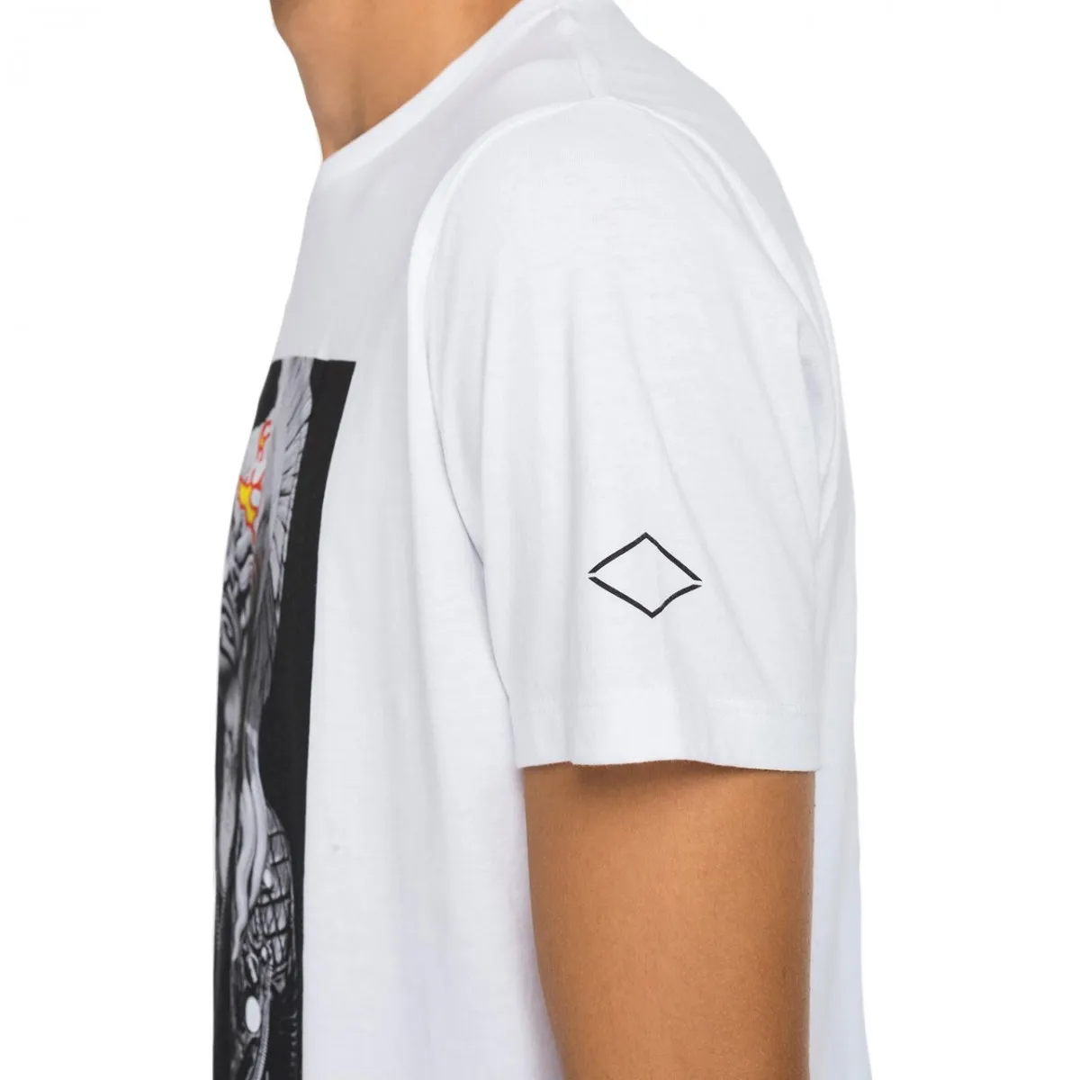 T-Shirt Con Stampa Tattoo, Bianco