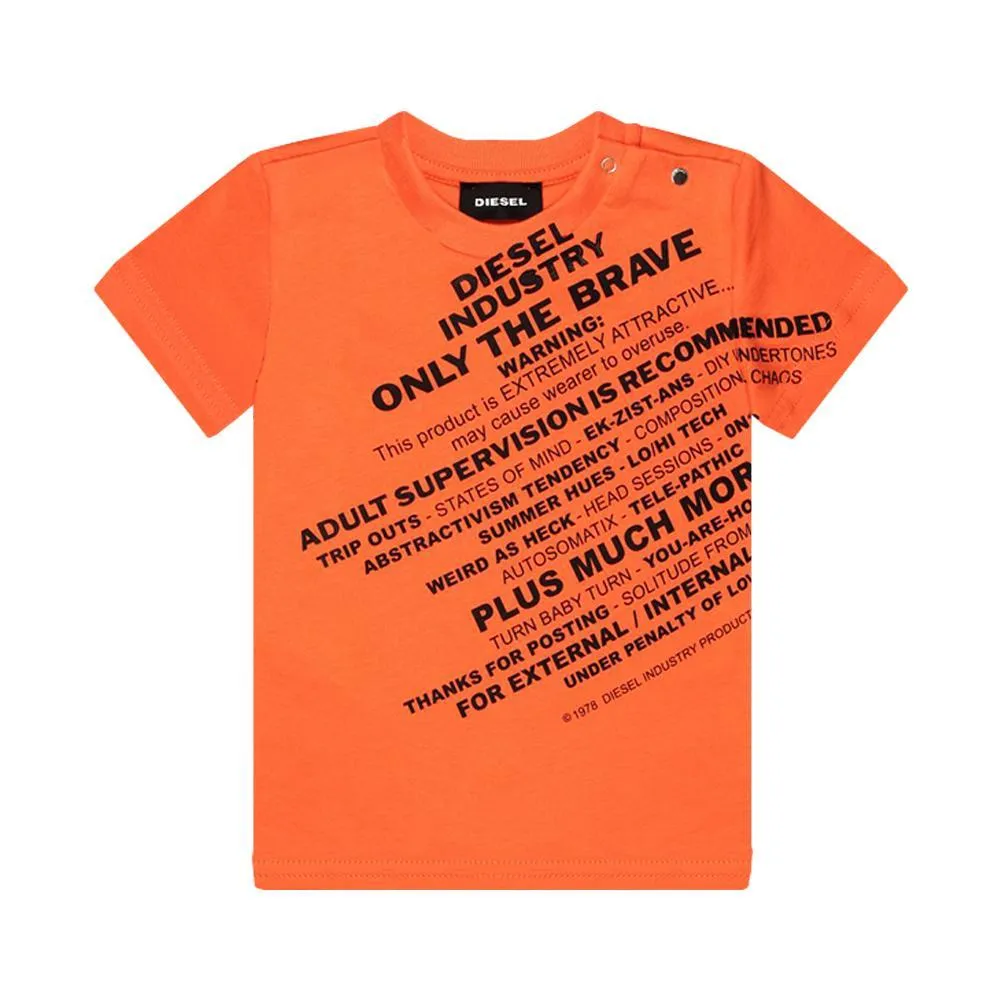  T-SHIRT DIESEL. ARANCIO 