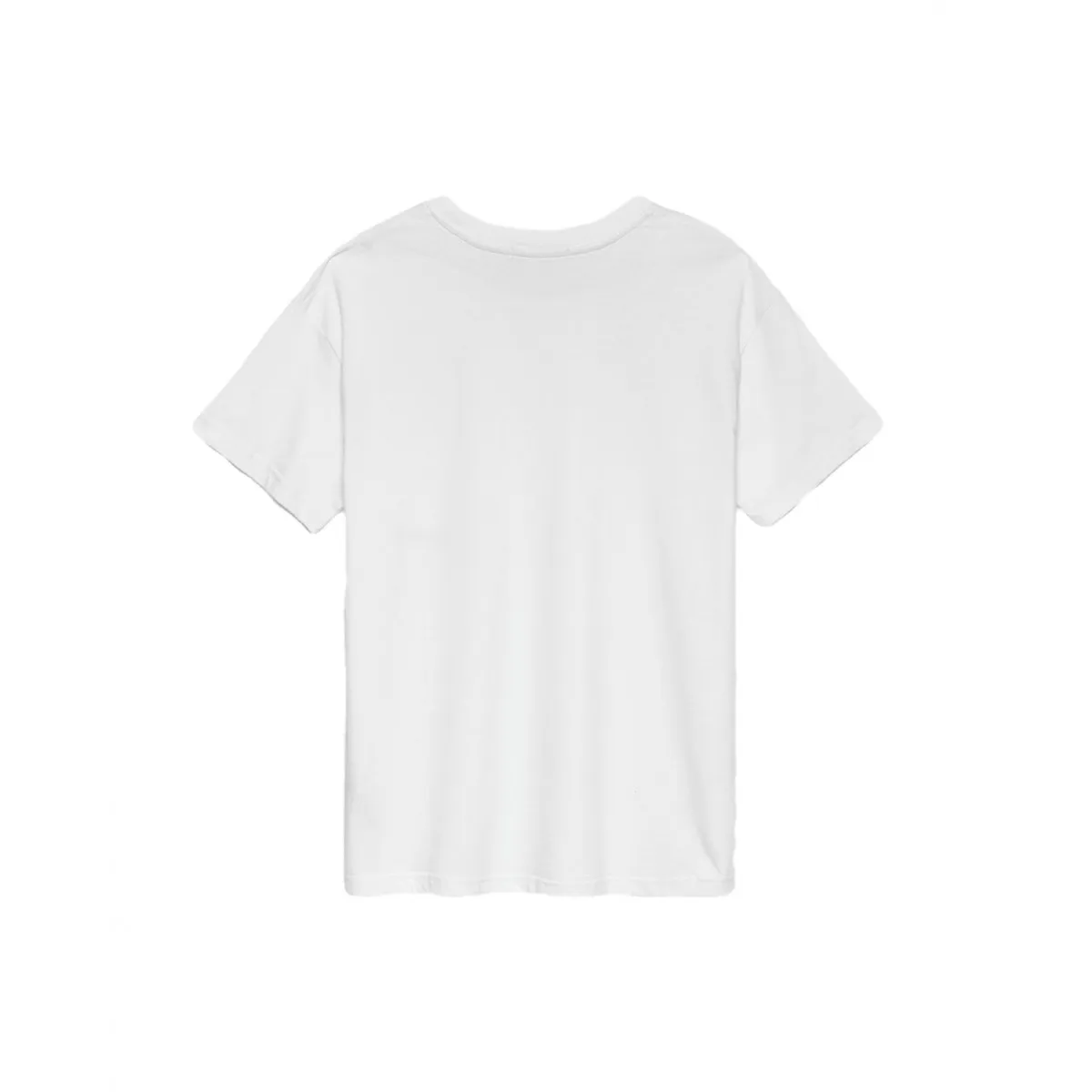 T-shirt Mezza Manica Con Stampa, Bianco