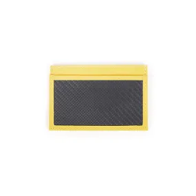 TecknoMonster - Cardcase - Giallo - Porta Carte di Credito in Fibra di Carbonio Aeronautico e Pelle - Black Carpet Collection