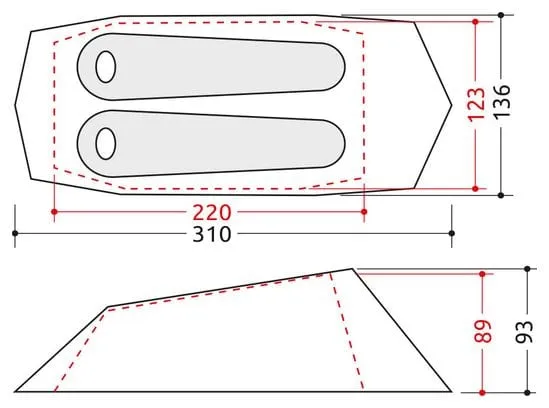 Tenda Camp Minima 2 SL Blu