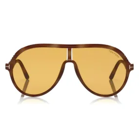 Tom Ford - Montgomery Sunglasses - Occhiali da Sole Pilot in Acetato - FT0647 - Giallo - Tom Ford Eyewear