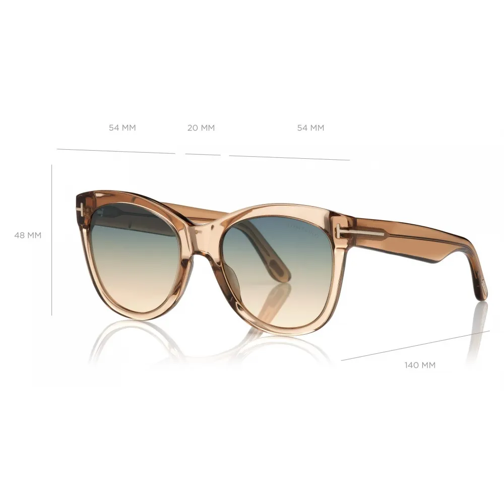 Tom Ford - Wallace Sunglasses - Occhiali da Sole Cat-Eye - Verde - FT0870 - Occhiali da Sole - Tom Ford Eyewear