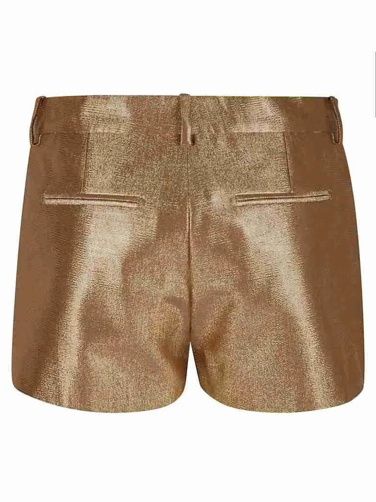 TOM FORDcotton blend lustrous duchesse shorts Gold