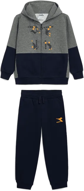 TUTA JUNIOR DIADORA TRACKSUIT HD FZ TWISTER 102.178704 60062 BLU/GRIGIA