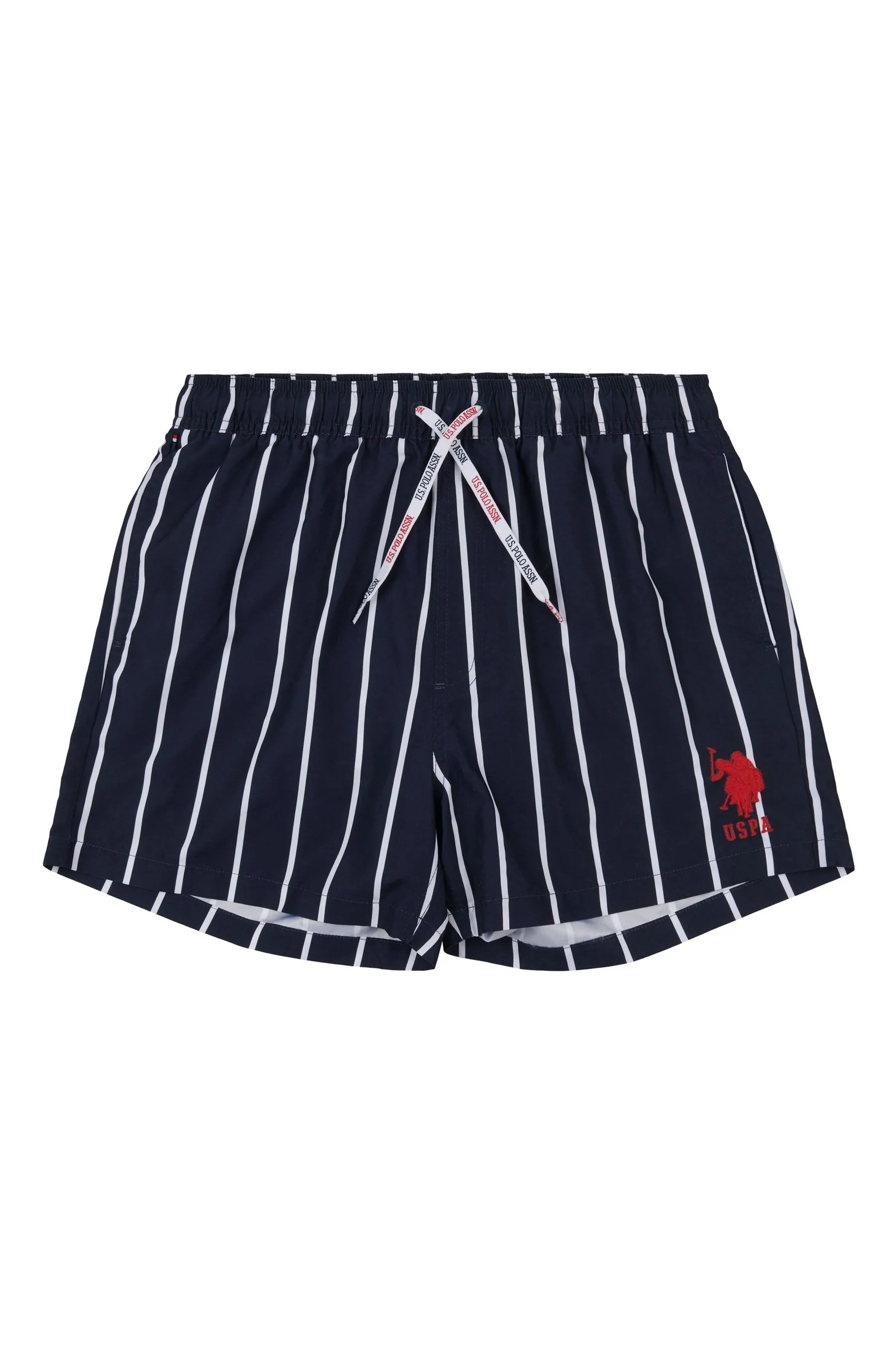 U.S. Polo Assn. Blu - A righe - Shorts da bagno giocatore