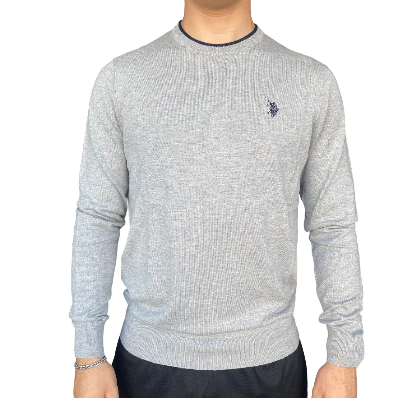 U.S. Polo Assn. maglioncino girocollo da uomo Alf US40173010 188 grigio