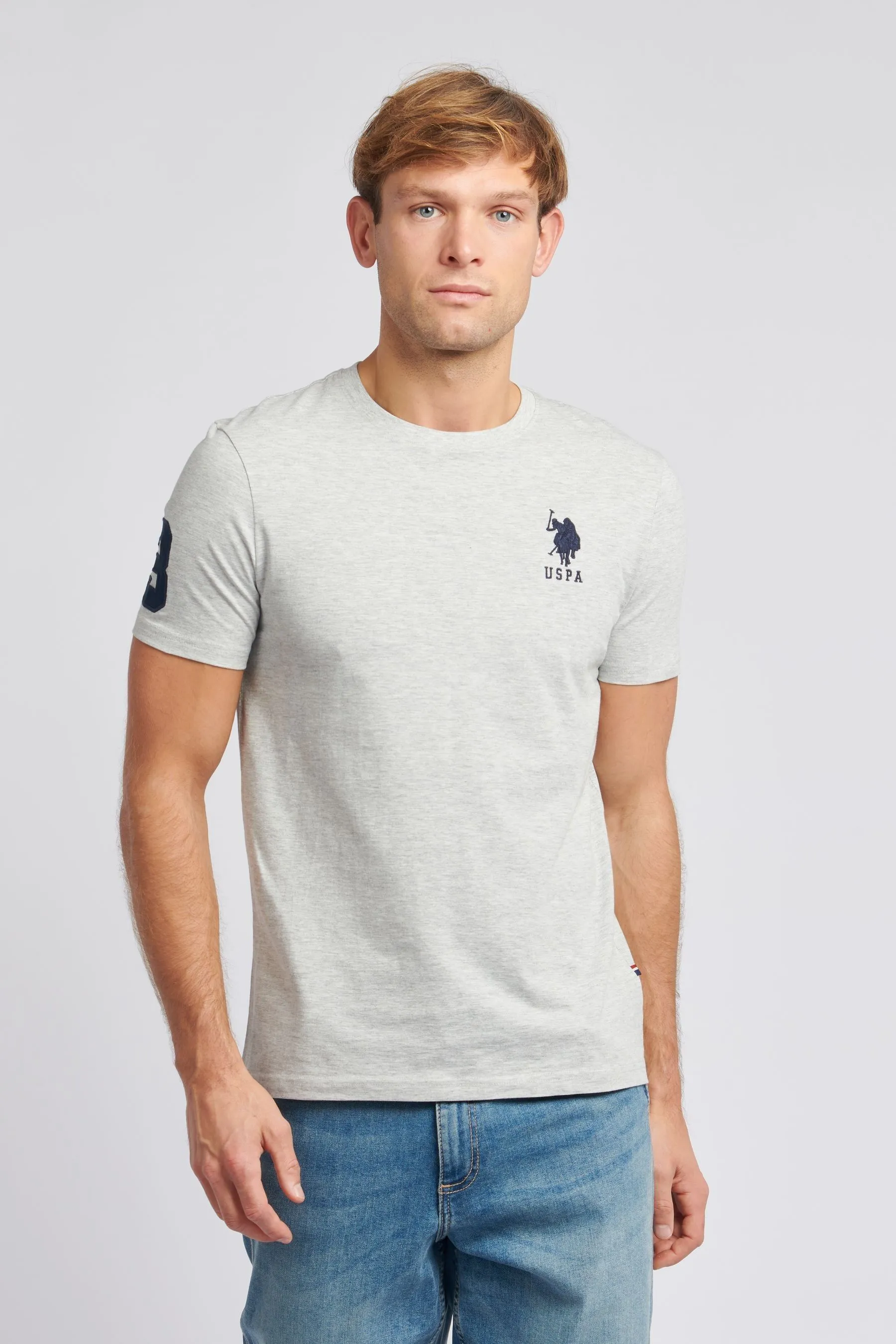 U.S. Polo Assn. Uomo regular Uomo - Player 3 - T-shirt con vestibilità Blu