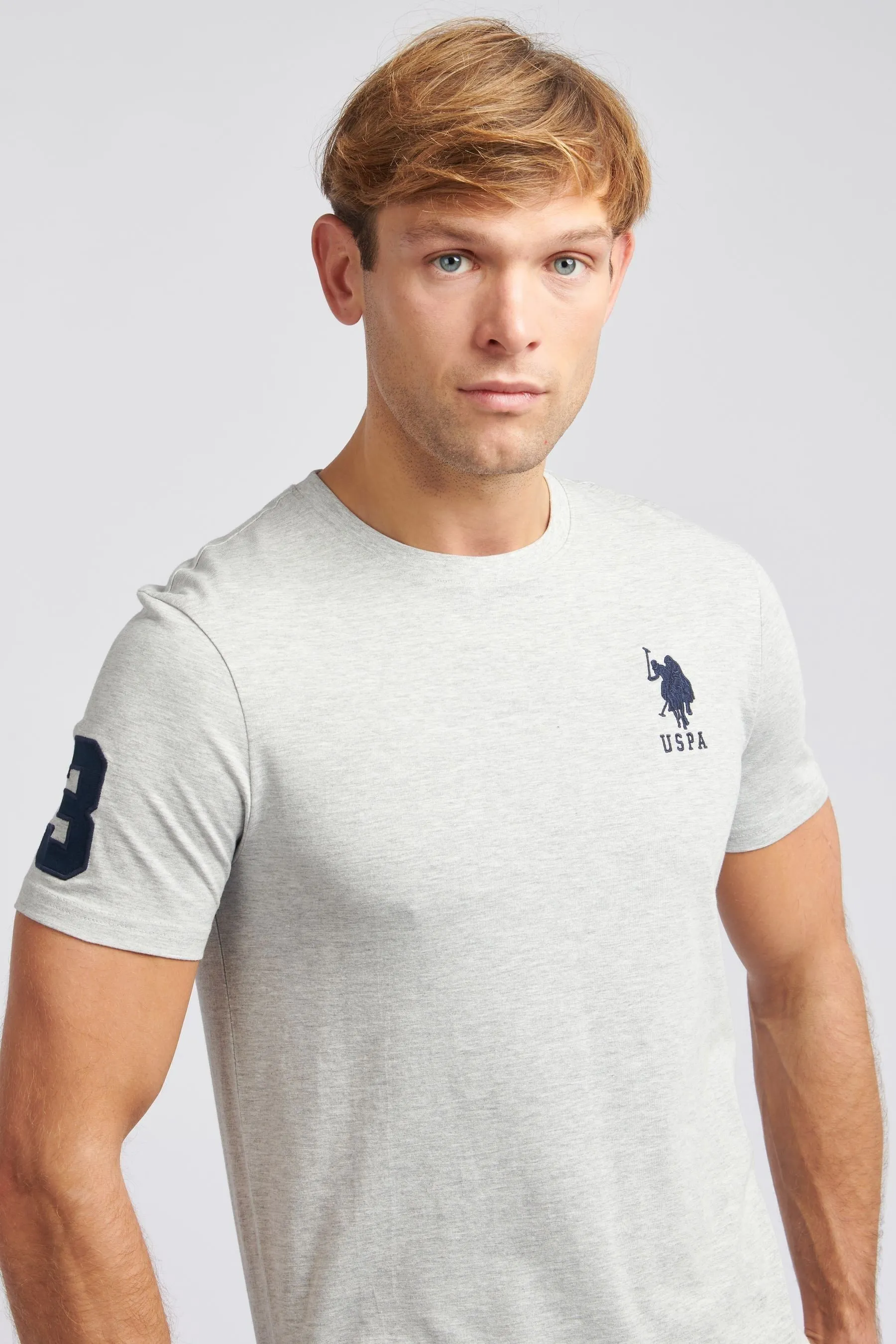 U.S. Polo Assn. Uomo regular Uomo - Player 3 - T-shirt con vestibilità Blu