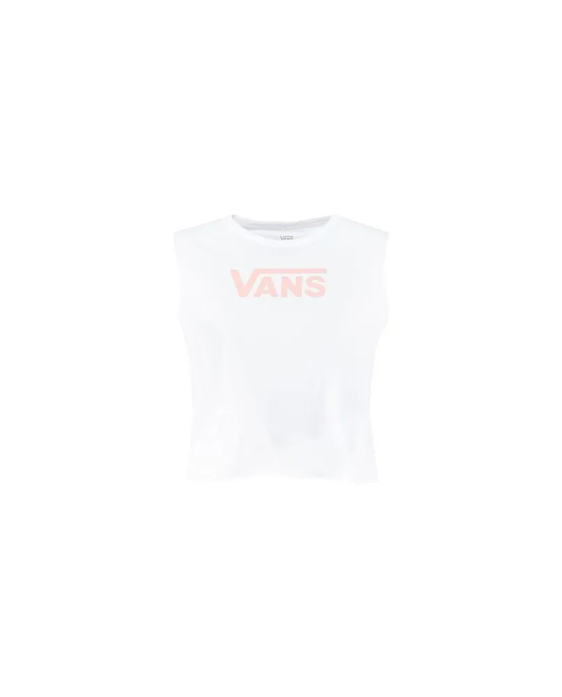 VANS WM DROP V t-shirt smanicata top donna cotone bianco