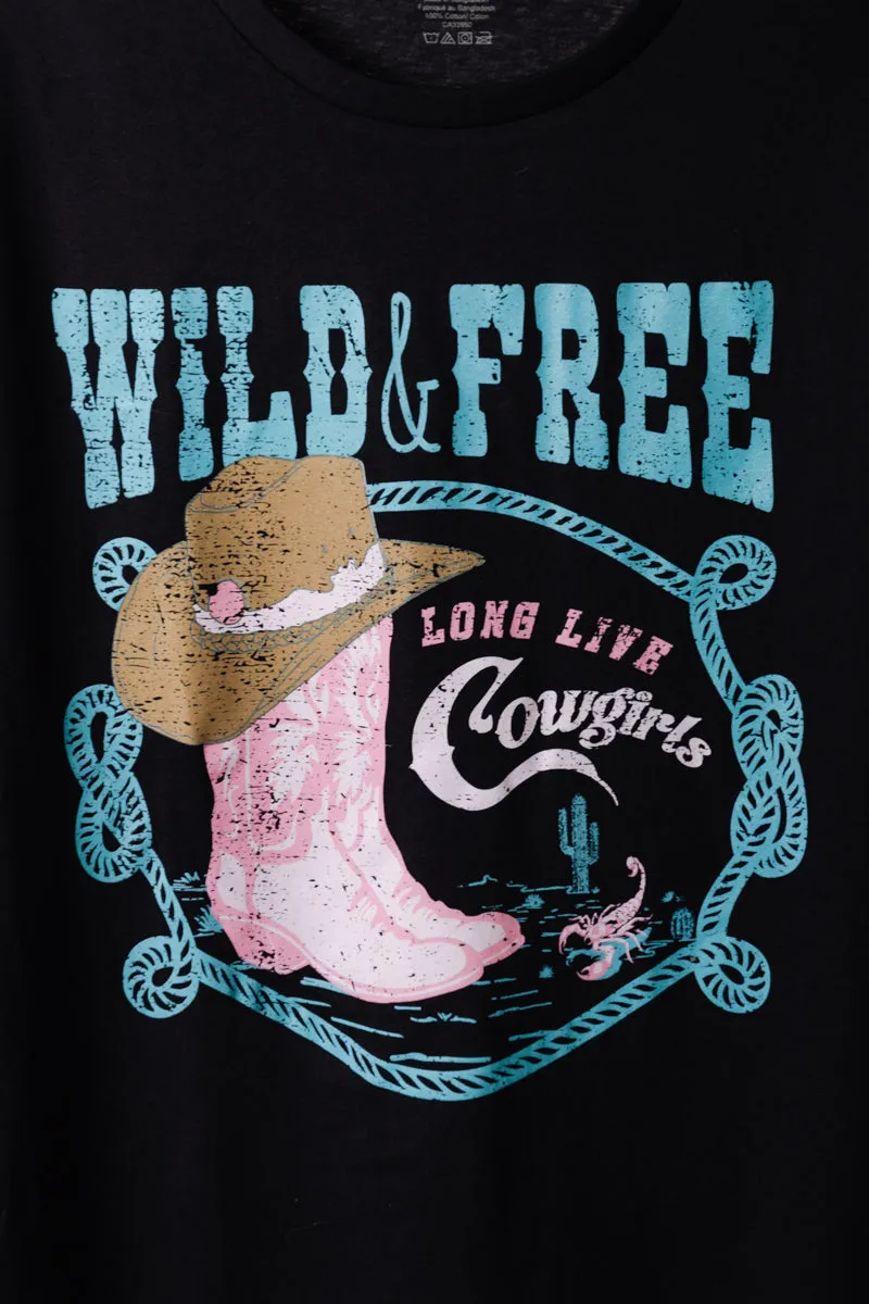 Wild & Free Boots Tee