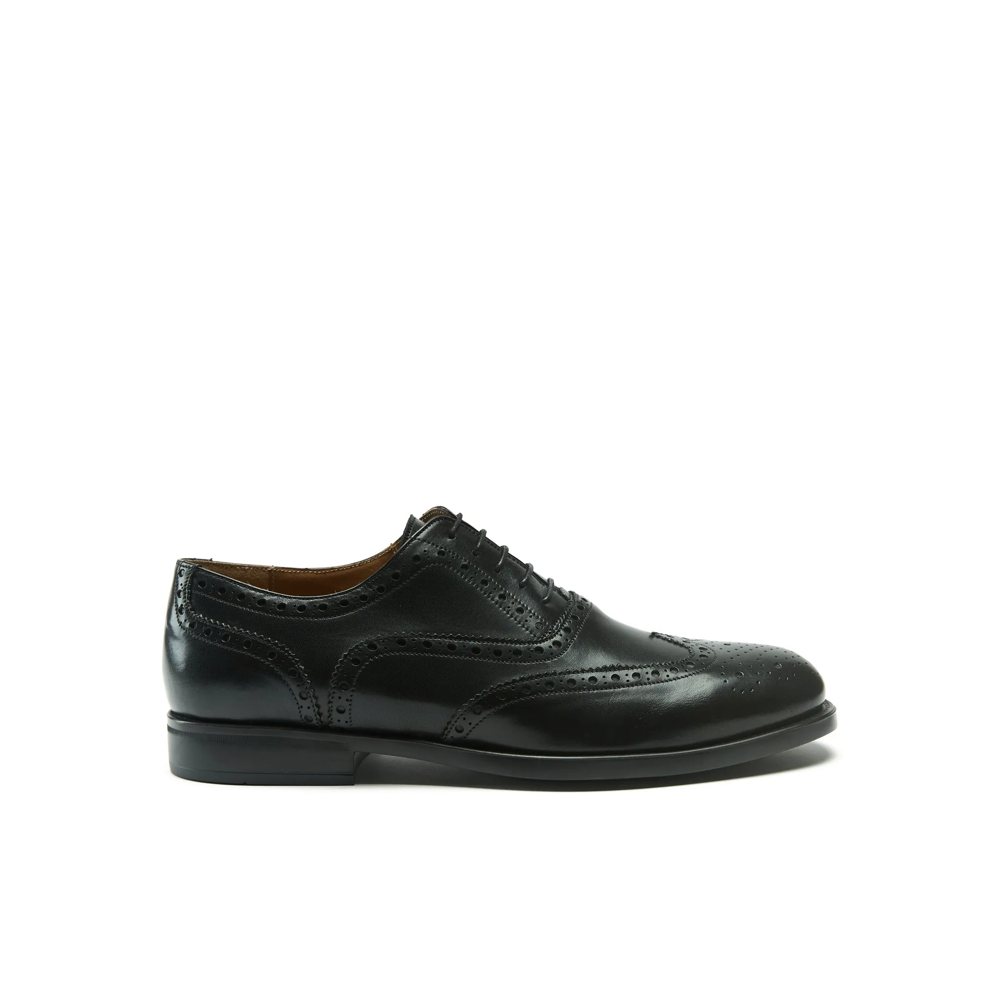 Wing tip oxford black