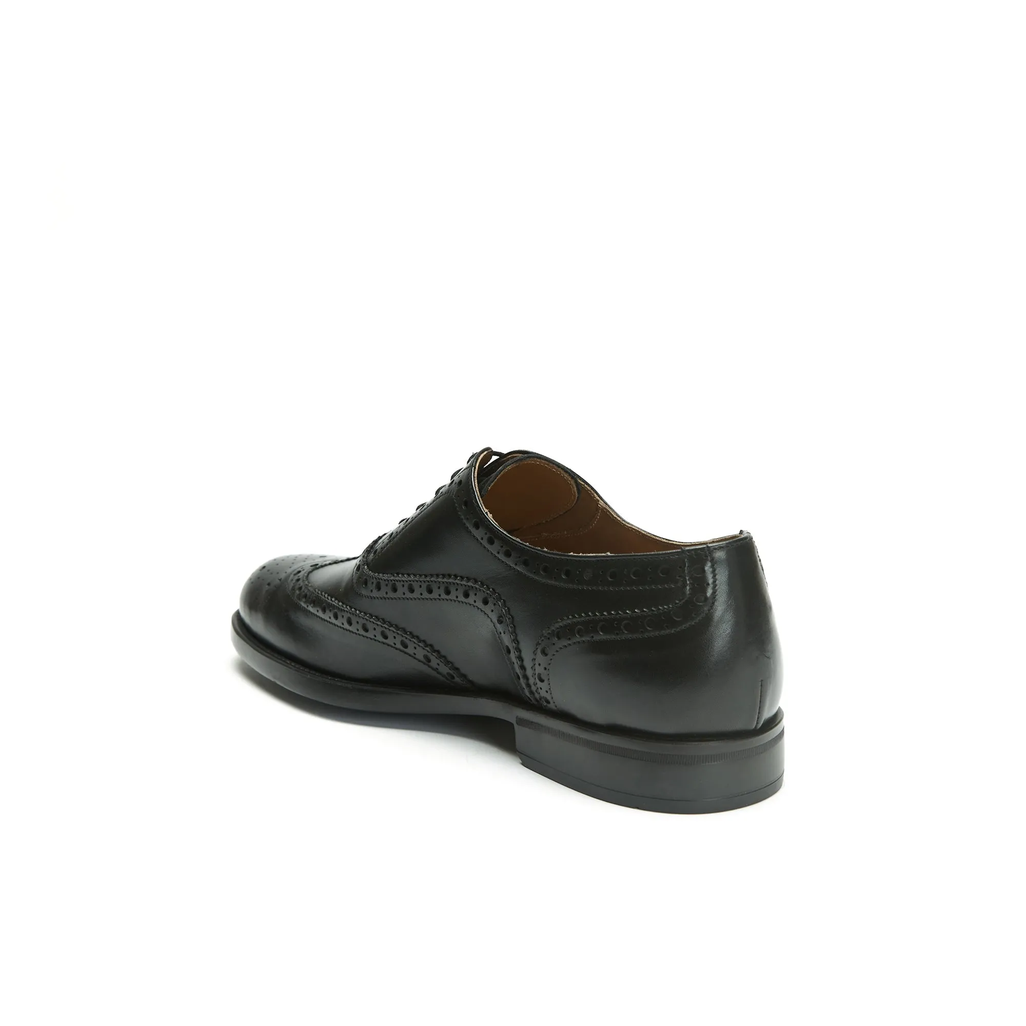 Wing tip oxford black