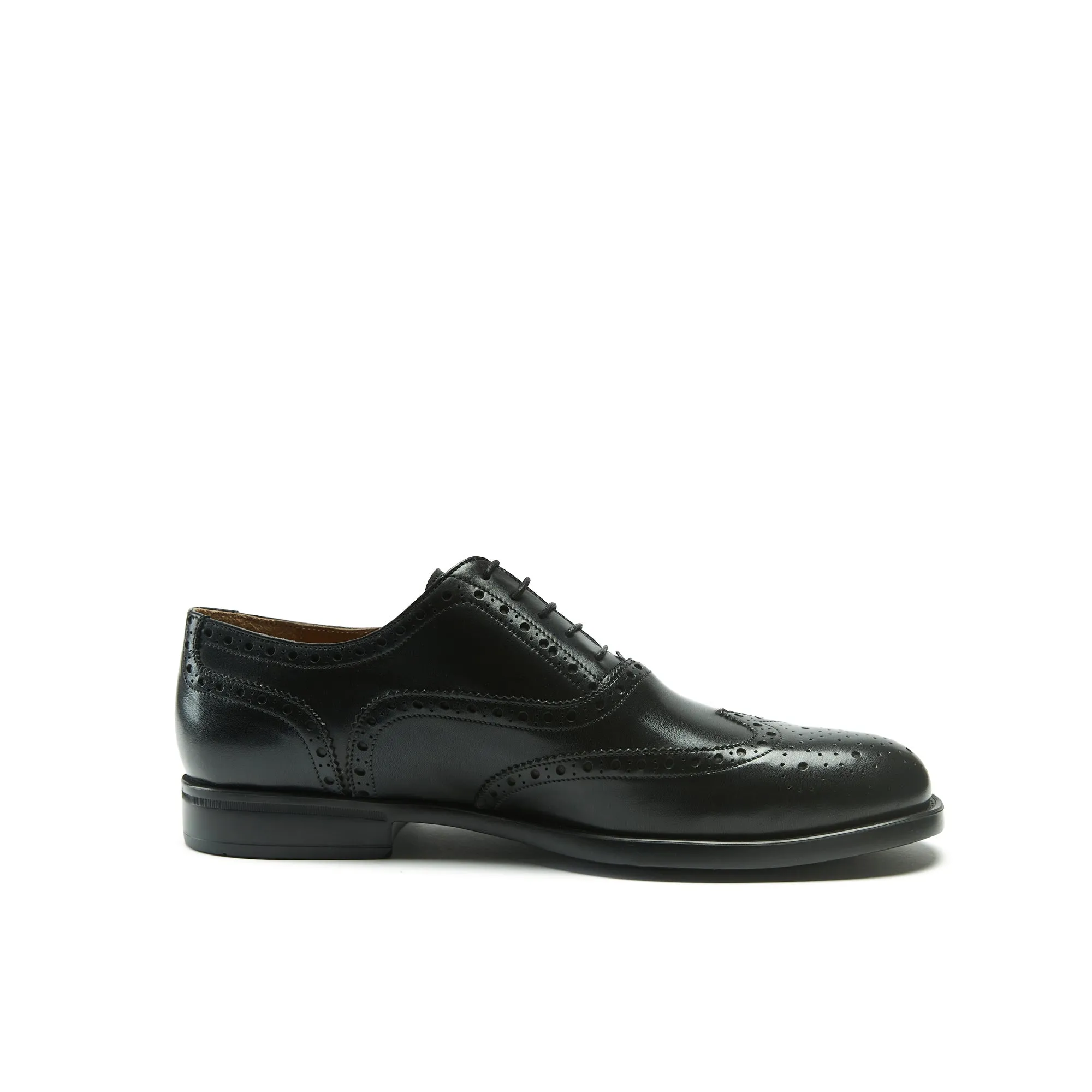 Wing tip oxford black