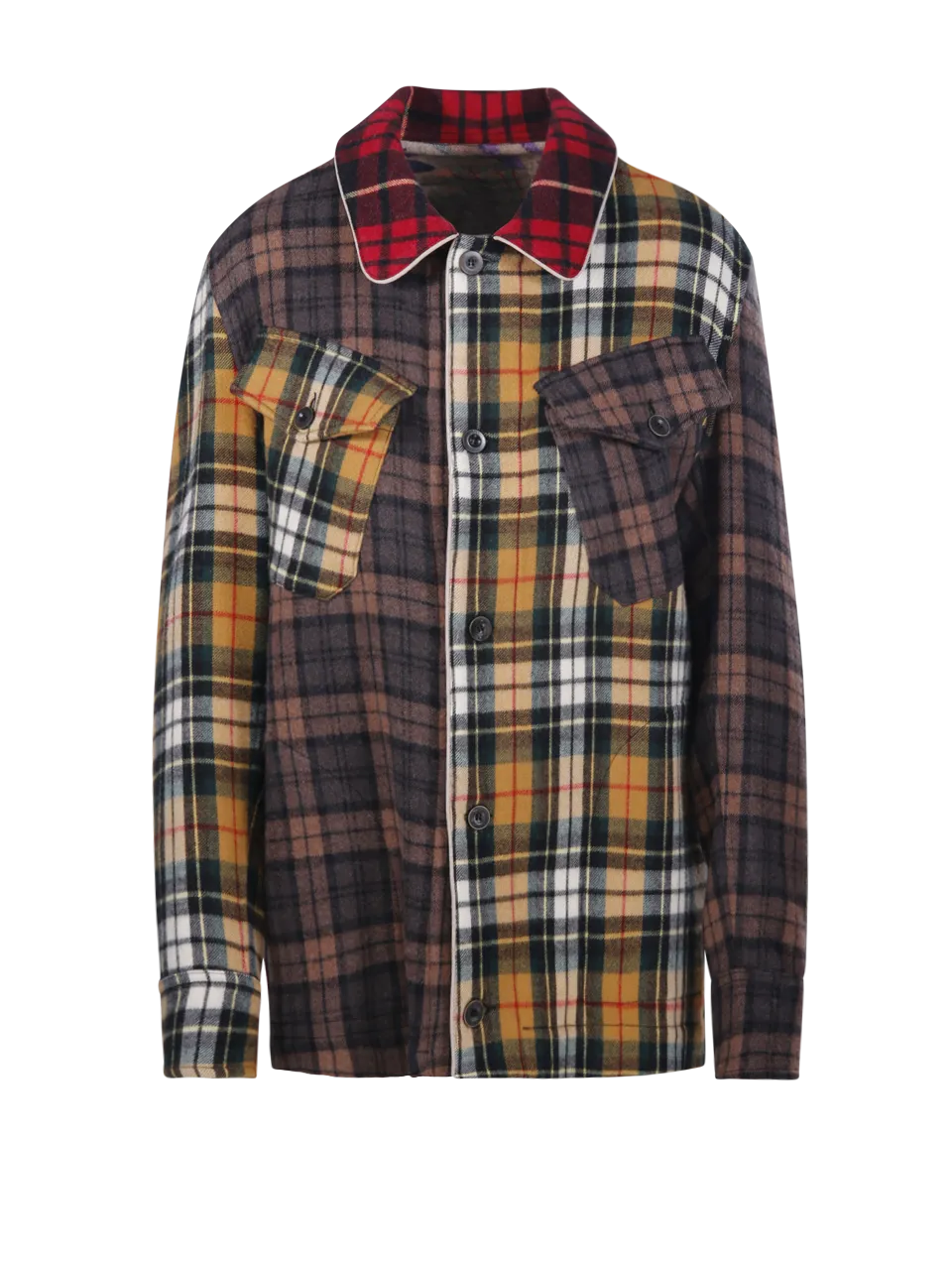 WOMAN PIERRE LOUIS MASCIA MULTICOLOR WOOL CAKESCMIX SHIRT