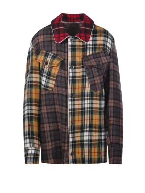 WOMAN PIERRE LOUIS MASCIA MULTICOLOR WOOL CAKESCMIX SHIRT