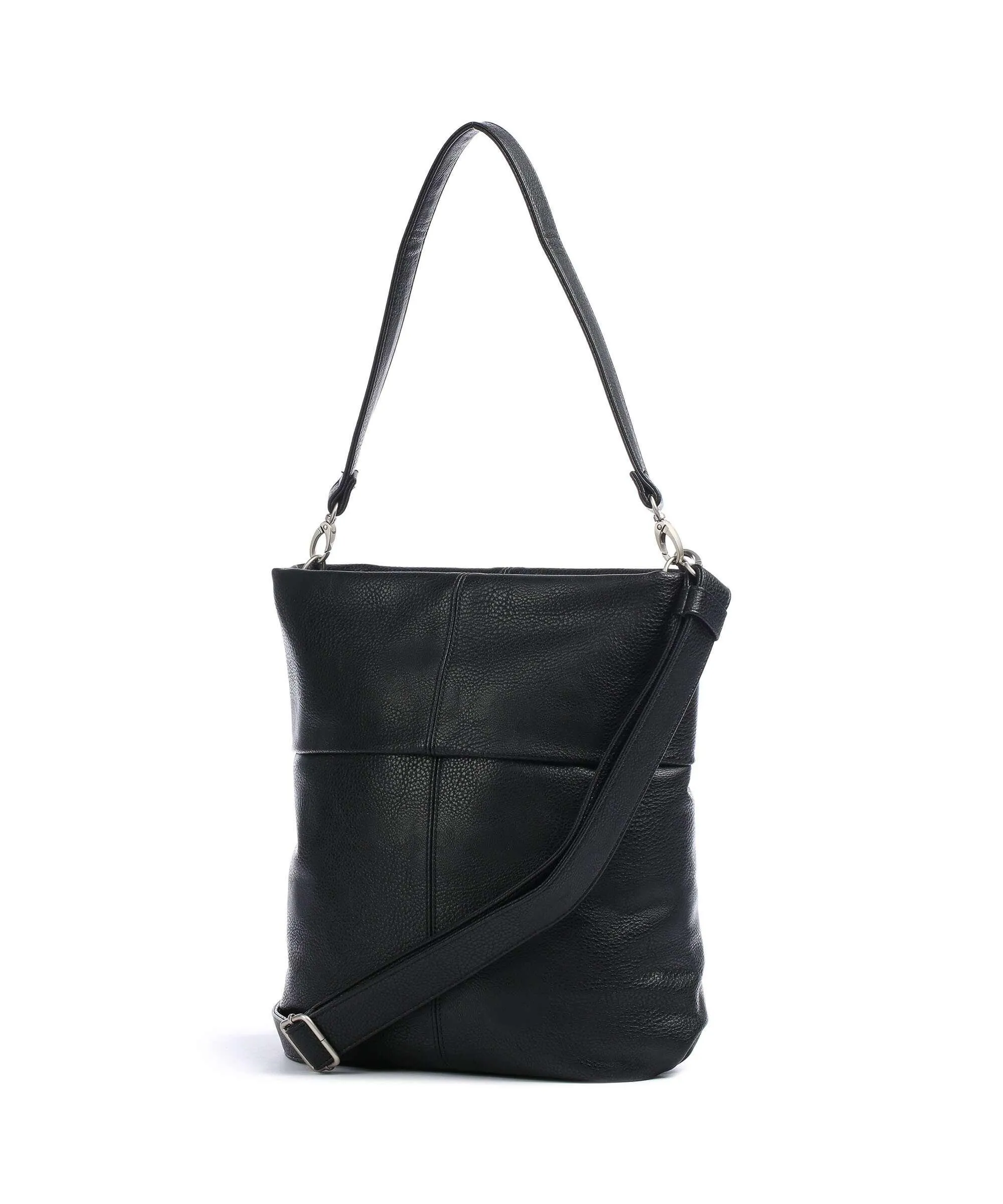  Zwei Mademoiselle.M M12 Borsa hobo pelle sintetica nero  